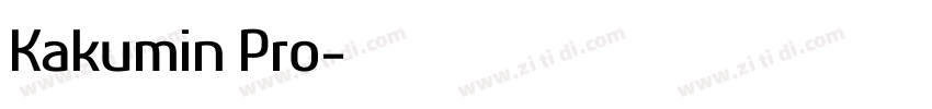 Kakumin Pro字体转换